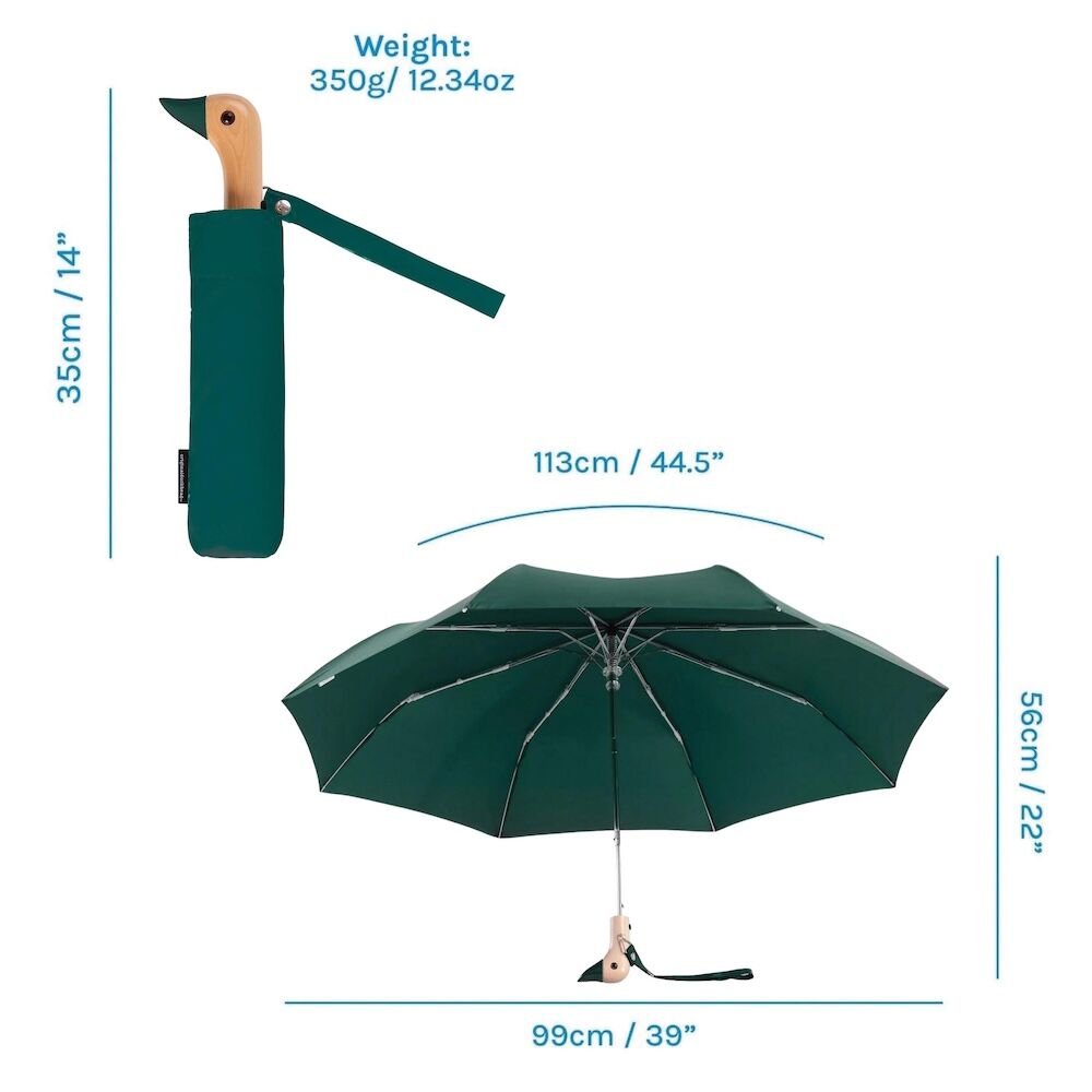 Original DuckHead Duck Umbrella Compact - Forest Green