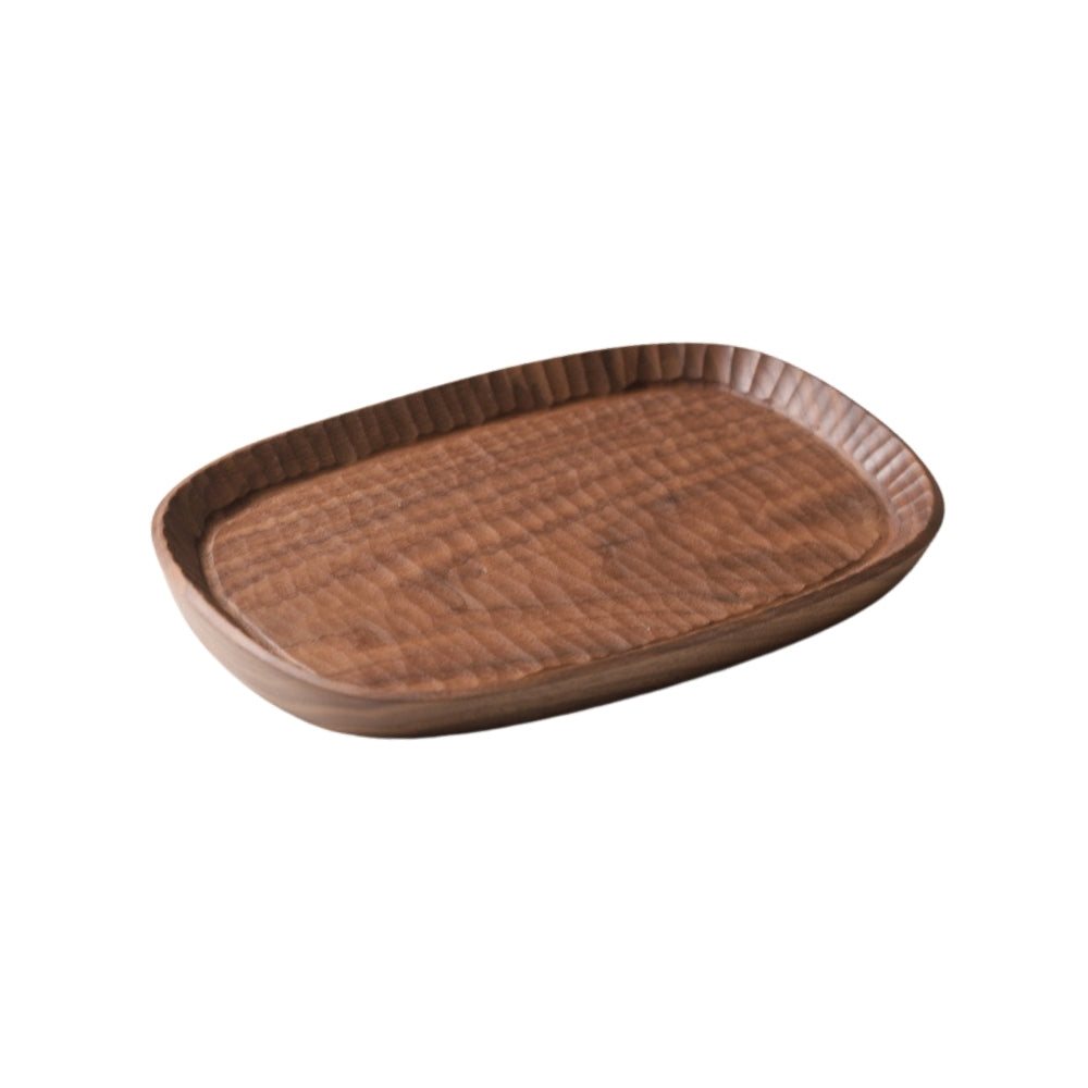 Elliot Oval Cherry Wood Handcraft Tea Serving Tray 25cm