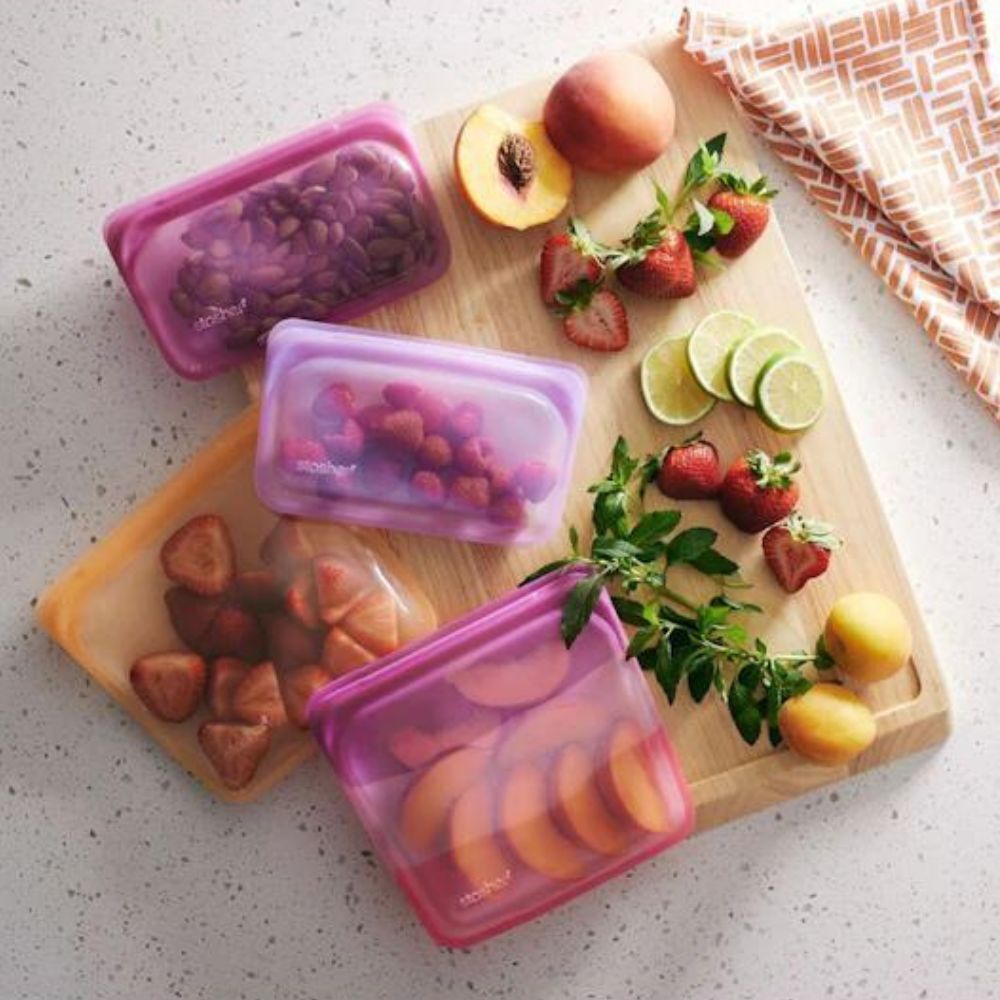 Stasher Sandwich Bag 828ml Coral Triangle