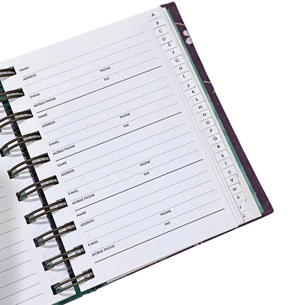 PepperPot Blossom Birds Mini Address Book