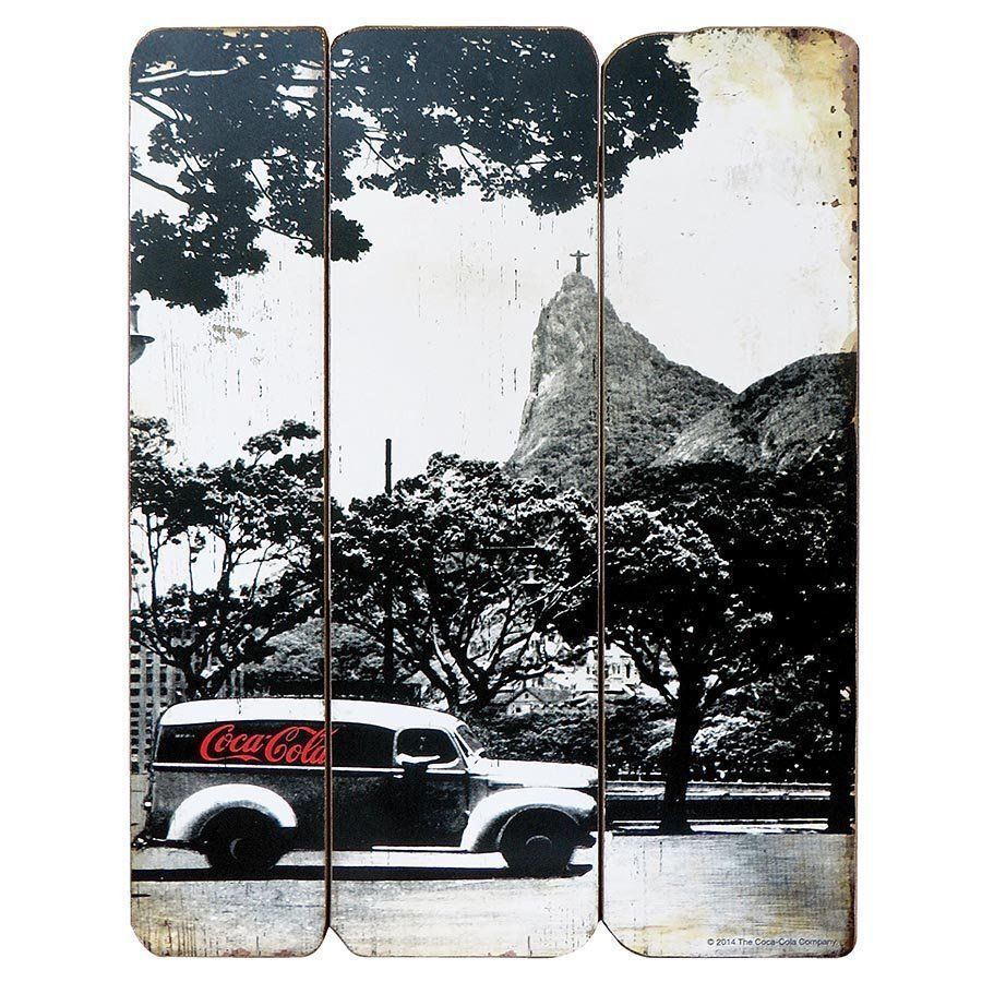 Coca-Cola Landscape Rio Vintage Wooden Wall Plaque