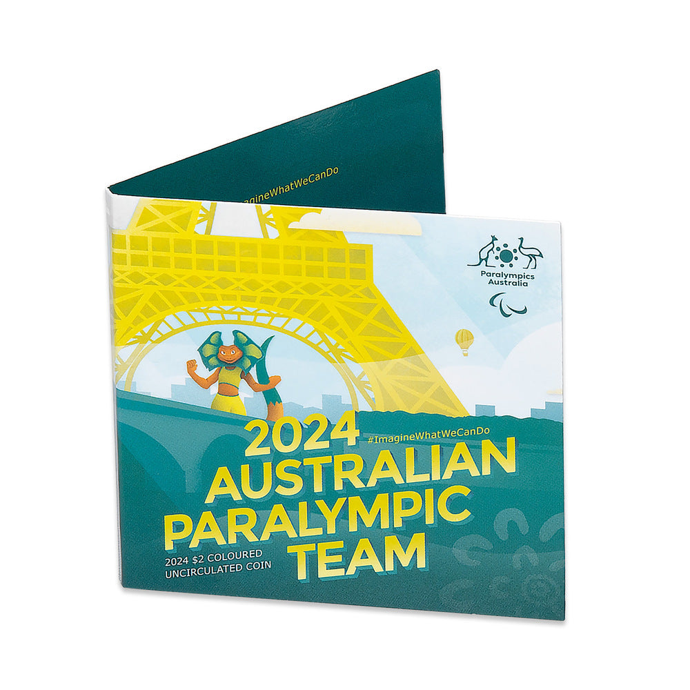 2024 Australian Paralympic Team $2 Coloured Uncirculated Coin