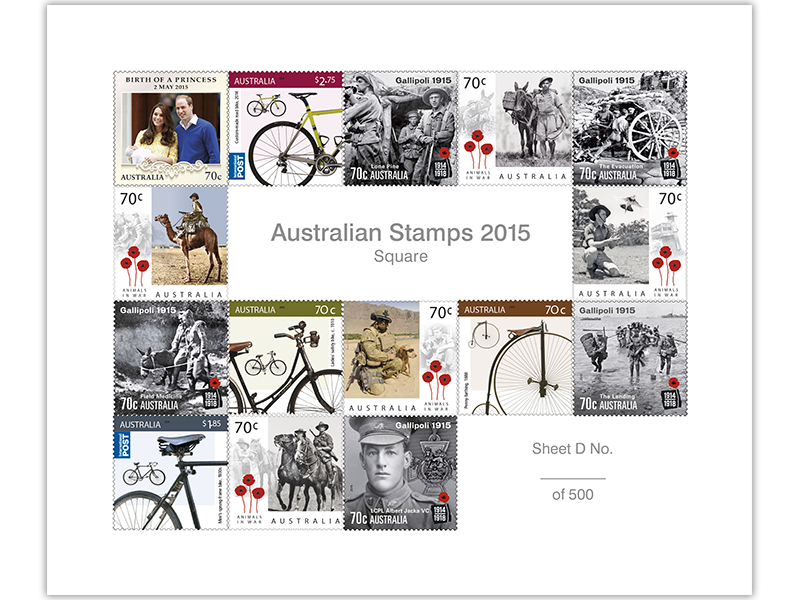 Australian Stamp 2015 Multisheets Collection