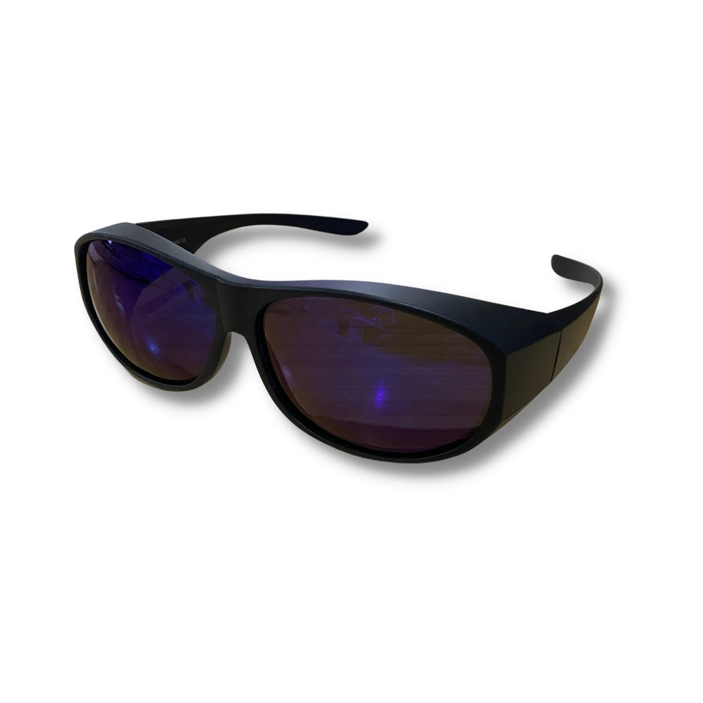 Polarised UV400 Fit Over Sunglasses - Mirror Blue