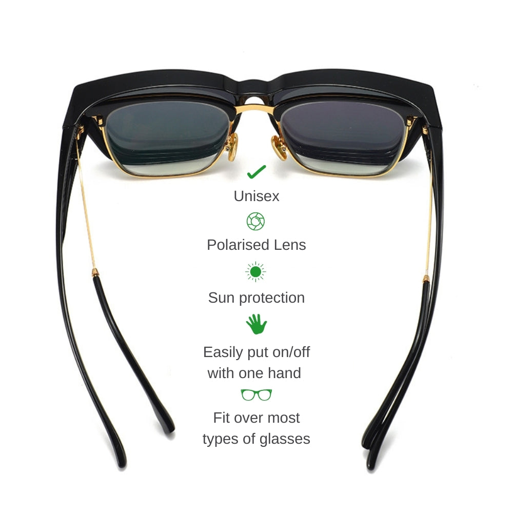 Polarised UV400 Fit Over Sunglasses - Sand Red