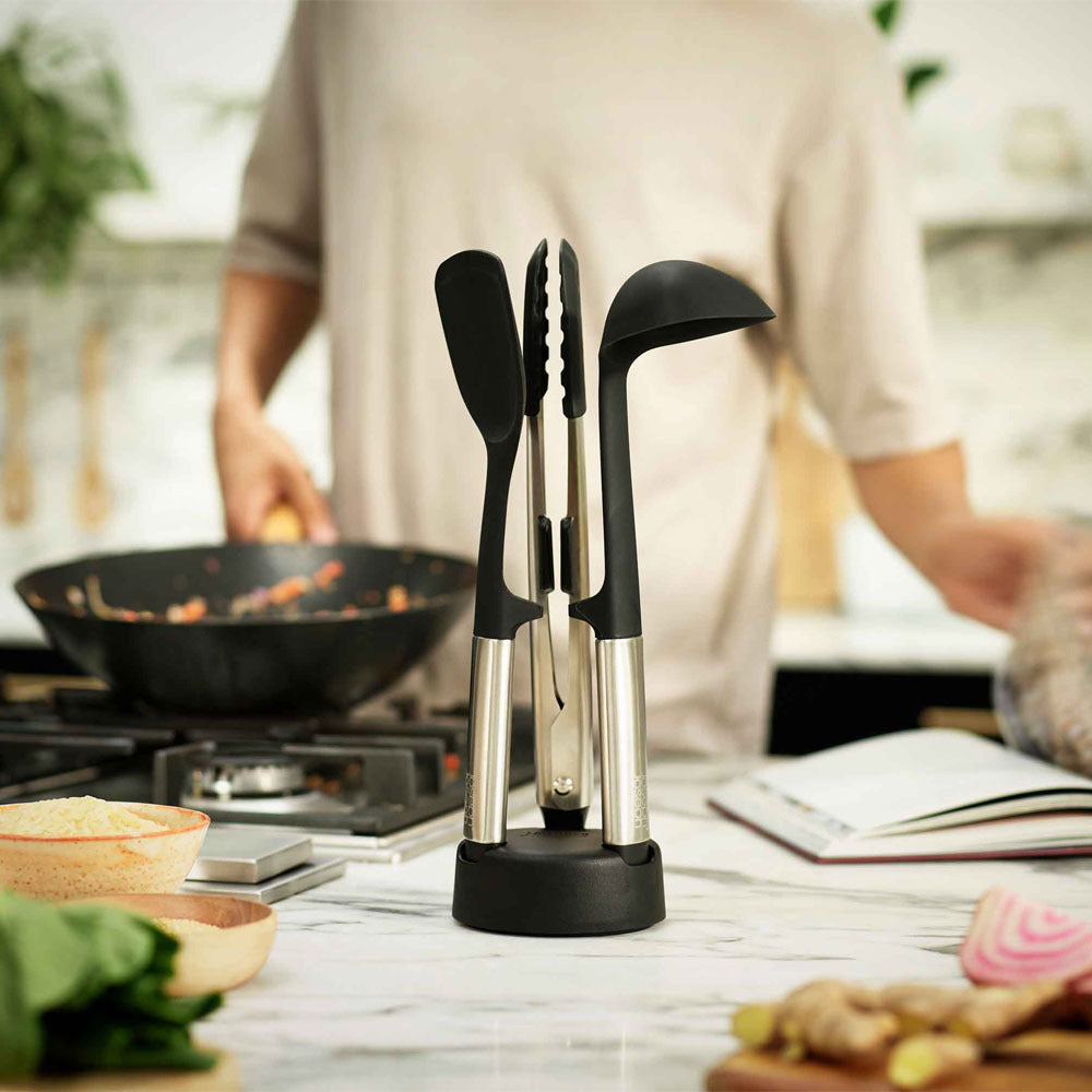 Joseph Joseph Elevate Fusion 3 Piece Silicone Utensil Set with Stand