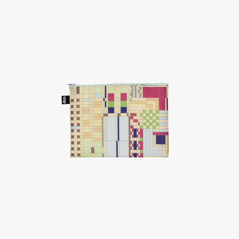 LOQI Frank Lloyd Wright Recycled Zip Pockets 3pcs Set