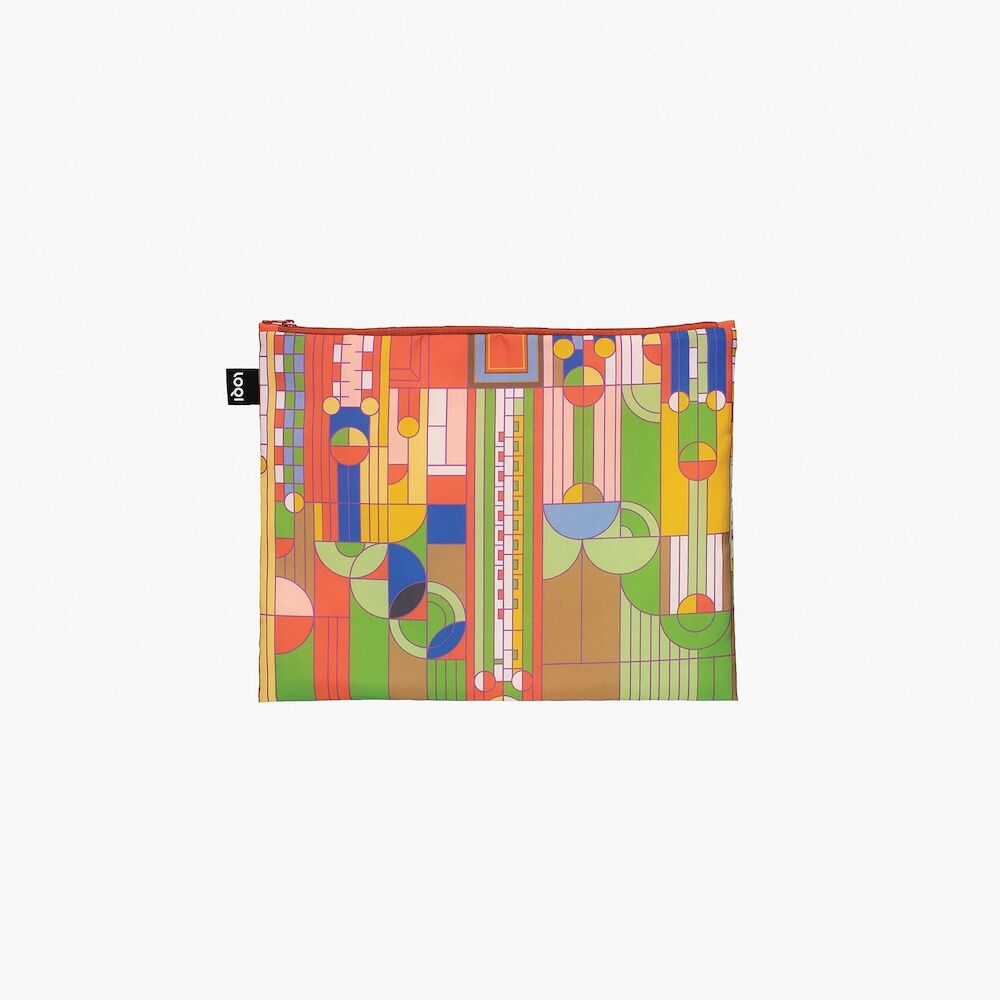 LOQI Frank Lloyd Wright Recycled Zip Pockets 3pcs Set