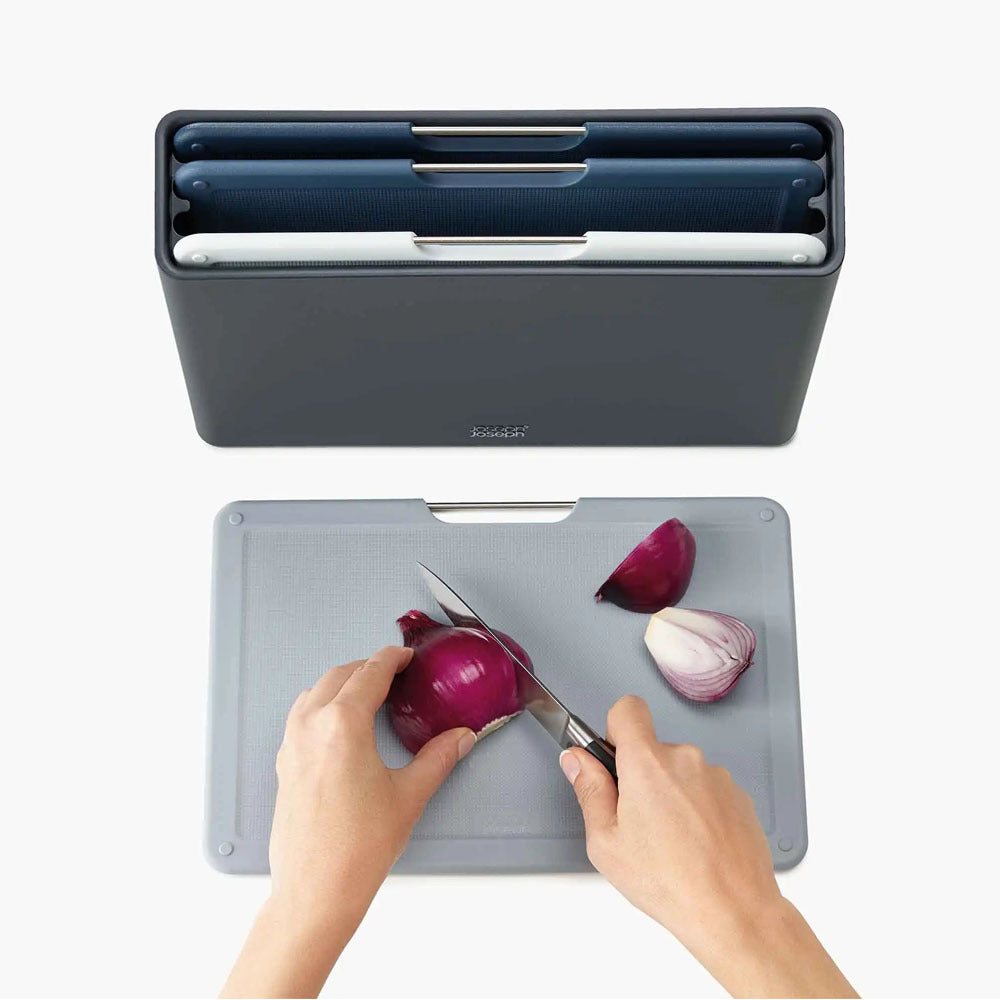 Joseph Joseph Folio 4-piece Regular Chopping Board Set - Graphite