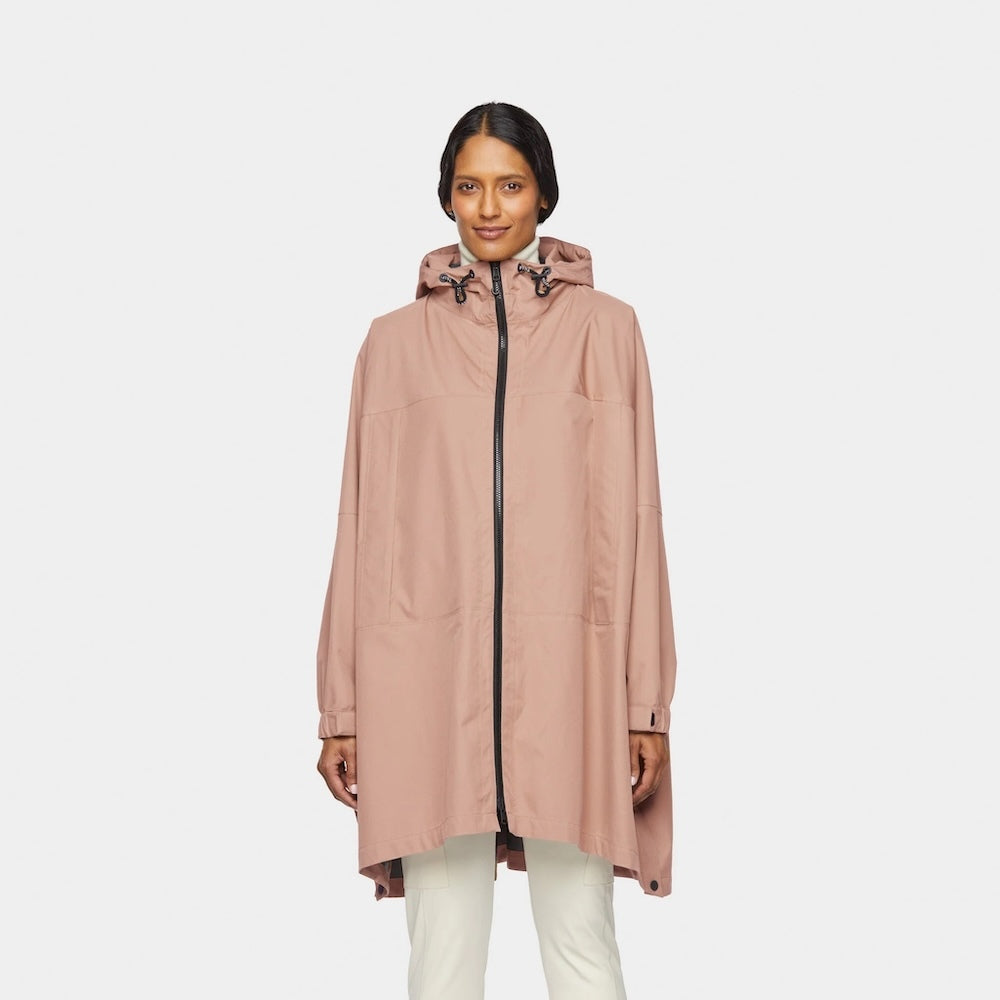 Tilley Unisex Packable Hooded Poncho - S/M - Light Pink