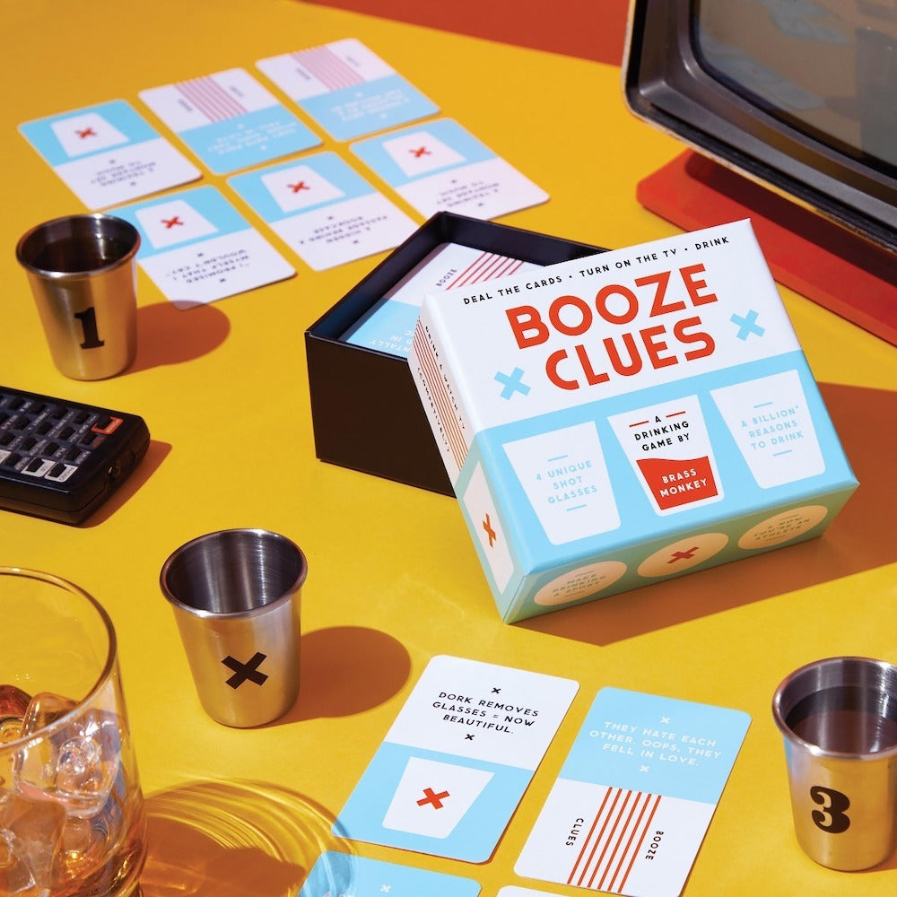 Brass Monkey Booze Clues Drinking Game Set