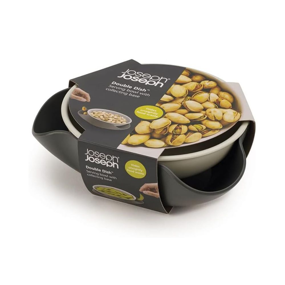 Joseph Joseph Double-Dish Grey Serving Bowl