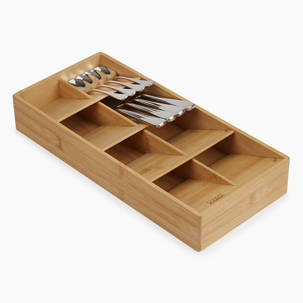 Joseph Joseph Large Bamboo Tiered Cutlery Drawer Organiser
