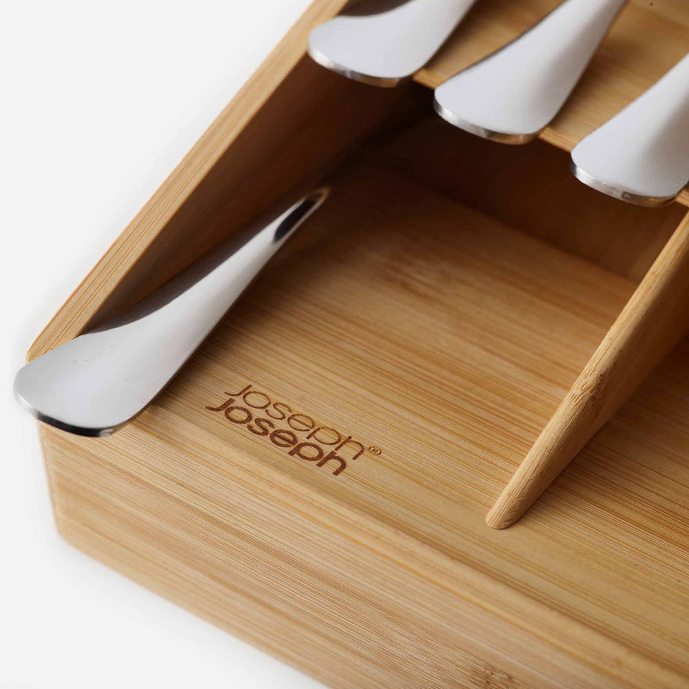 Joseph Joseph Large Bamboo Tiered Cutlery Drawer Organiser