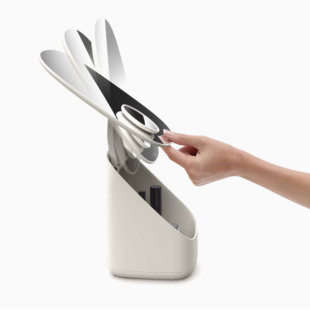 Joseph Joseph Viva Pedestal Mirror with Cosmetic Organiser