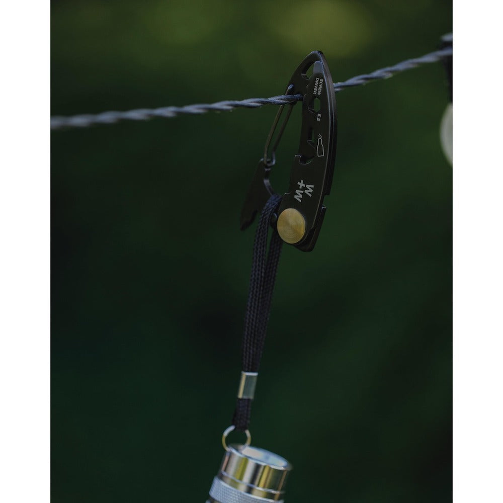 W+W 6 in 1 Multi-Tool Carabiner Black