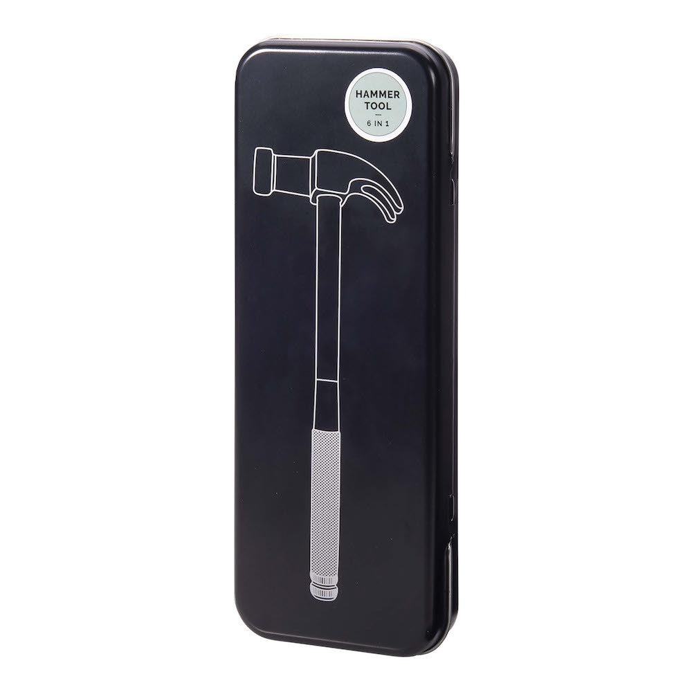 The Executive Collection 6 in 1 Hammer Tool in a Tin Silver