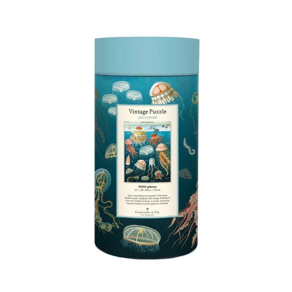 Cavallini Vintage Puzzle Jellyfish 1000 Piece