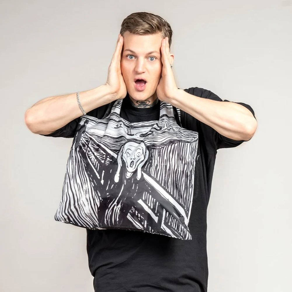 LOQI Munch The Scream Recycled Shopper Bag