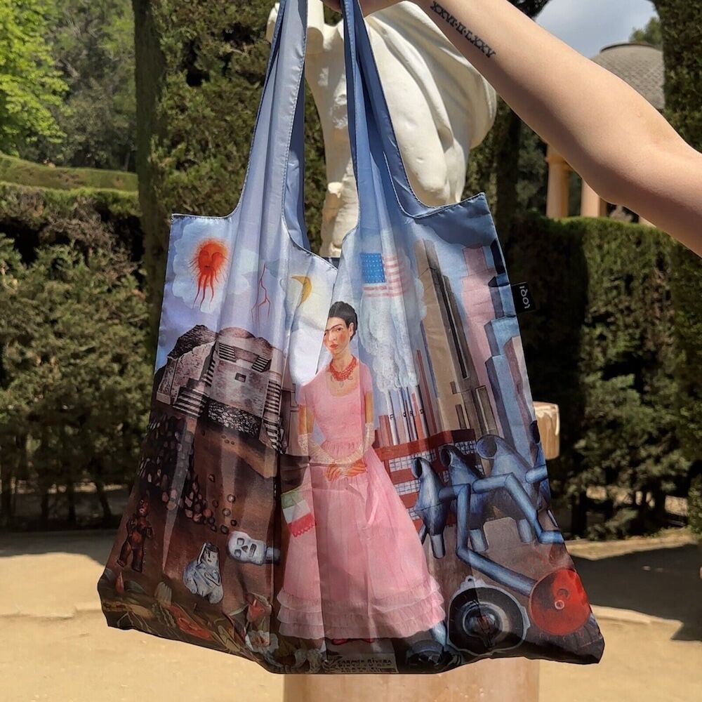LOQI Frida Kahlo Borderline Between Recycled Shopper Bag