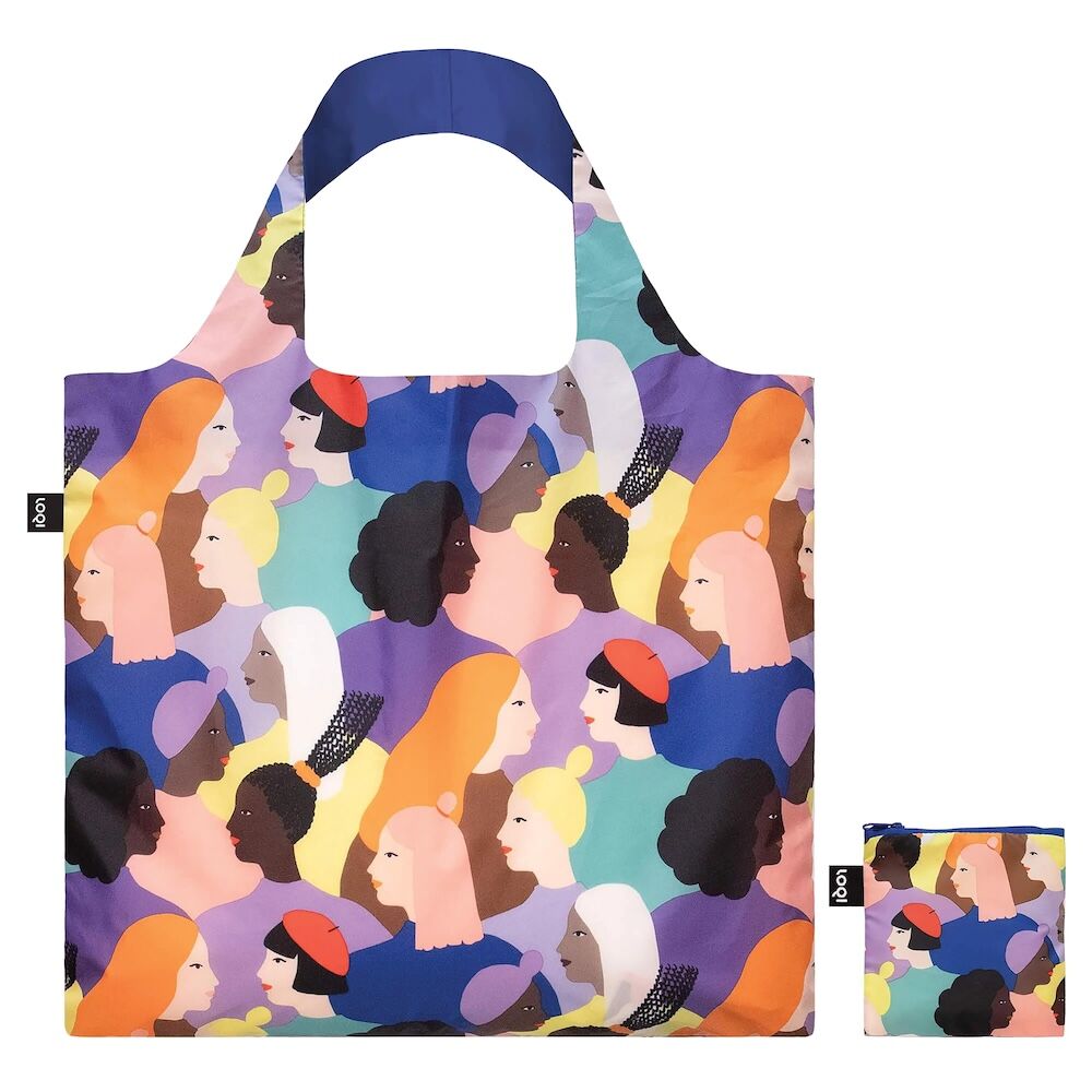 LOQI Glitter Power Sisters Recycled Shopper Bag