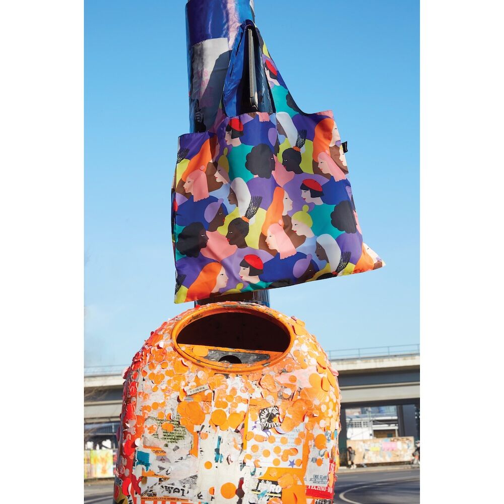 LOQI Glitter Power Sisters Recycled Shopper Bag