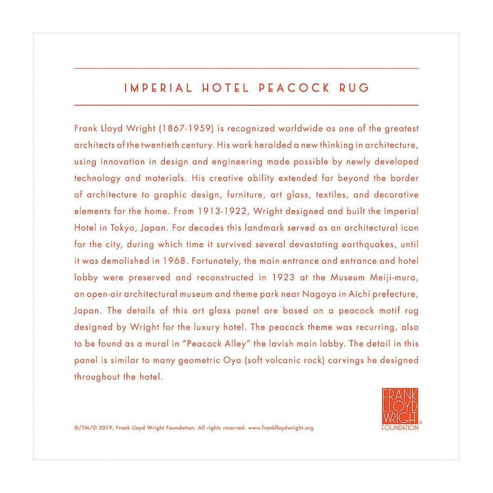 Frank Lloyd Wright Imperial Hotel Foil Puzzle 500pc