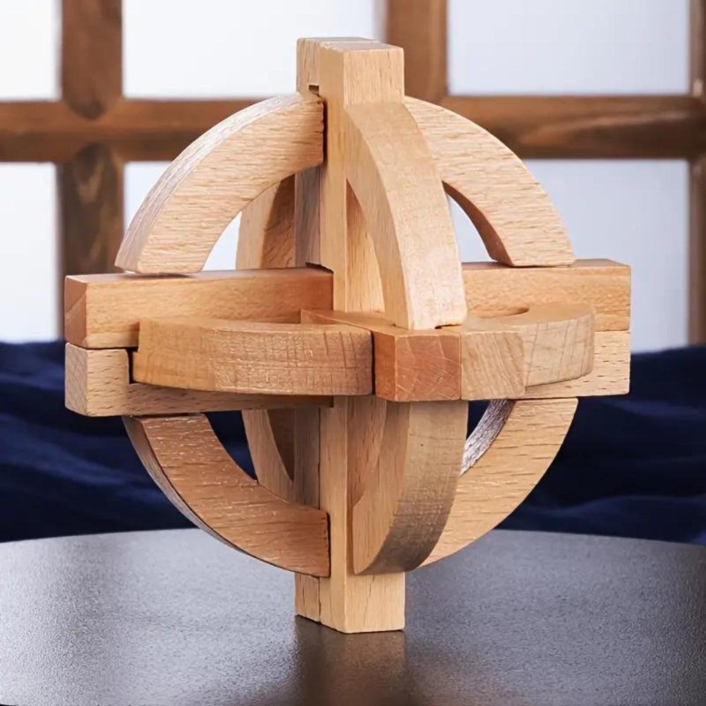 Brain Teaser Wooden Puzzles (Set of 3)