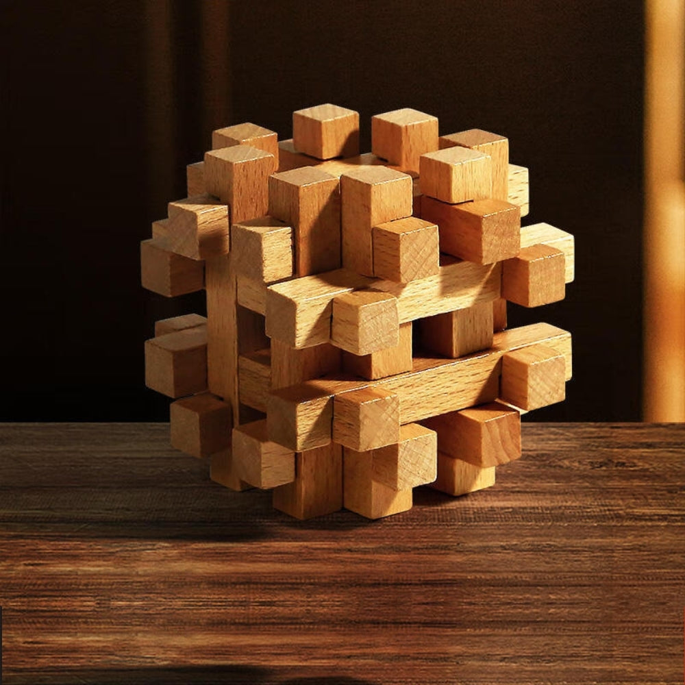 Brain Teaser Wooden Puzzles (Set of 3)