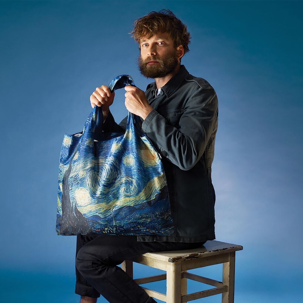 LOQI Van Gogh The Starry Night Recycled Shopper Bag