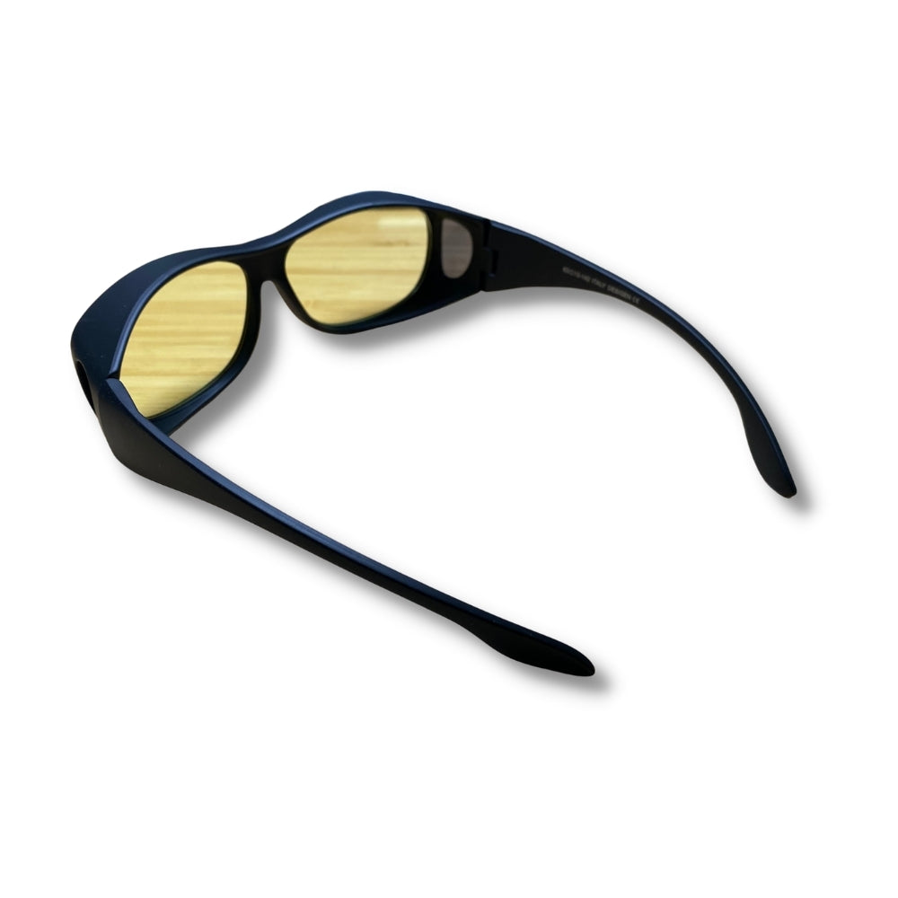 Polarised UV400 Wraparound Fit Over Sunglasses - Matte Yellow