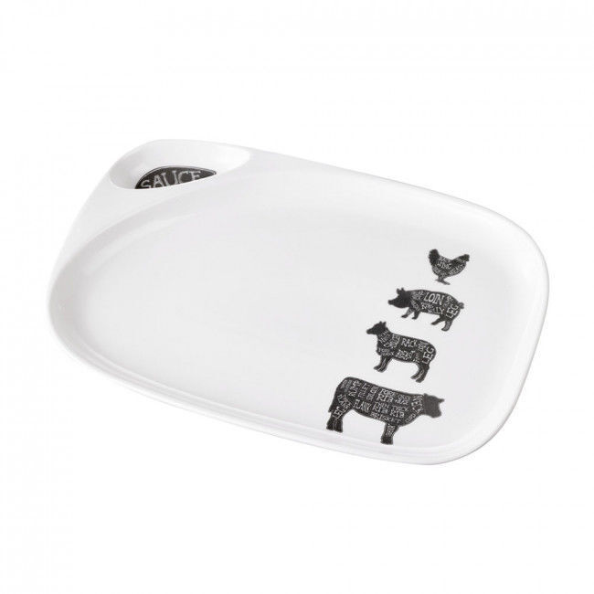 Davis & Waddell Maverick Butchers Cuts Serving Plate