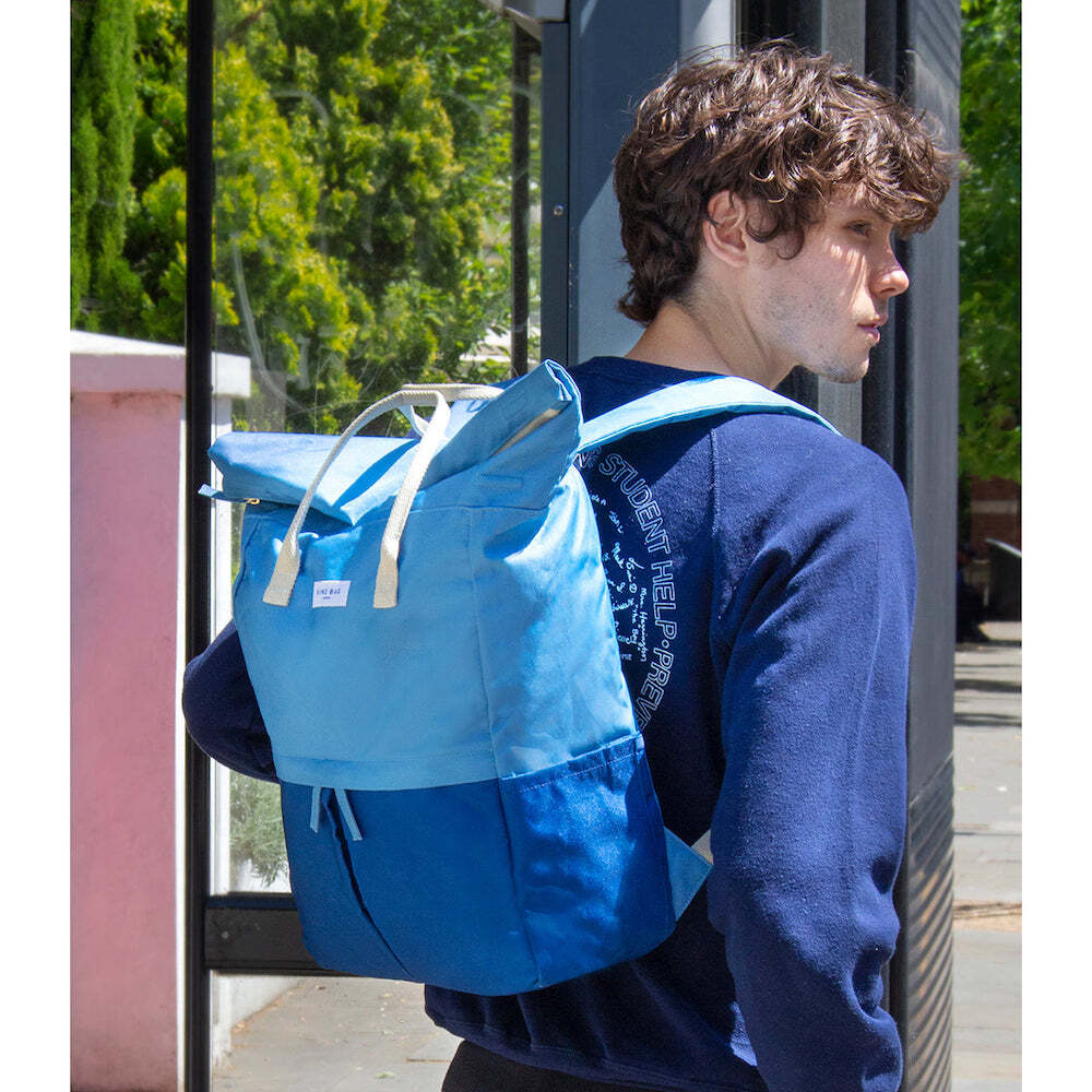 Kind Bag Backpack Large Powder Blue & Navy