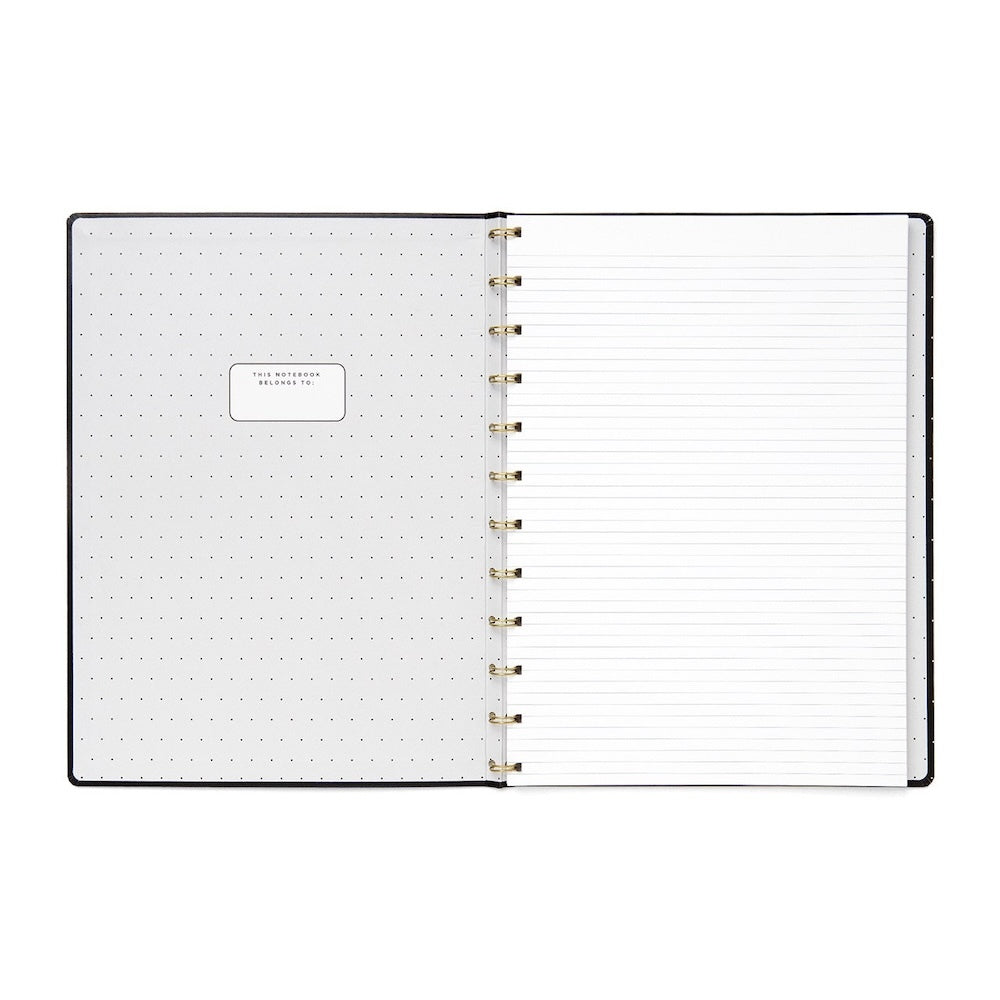 Filofax Moonlight Refillable Notebook A4 Black