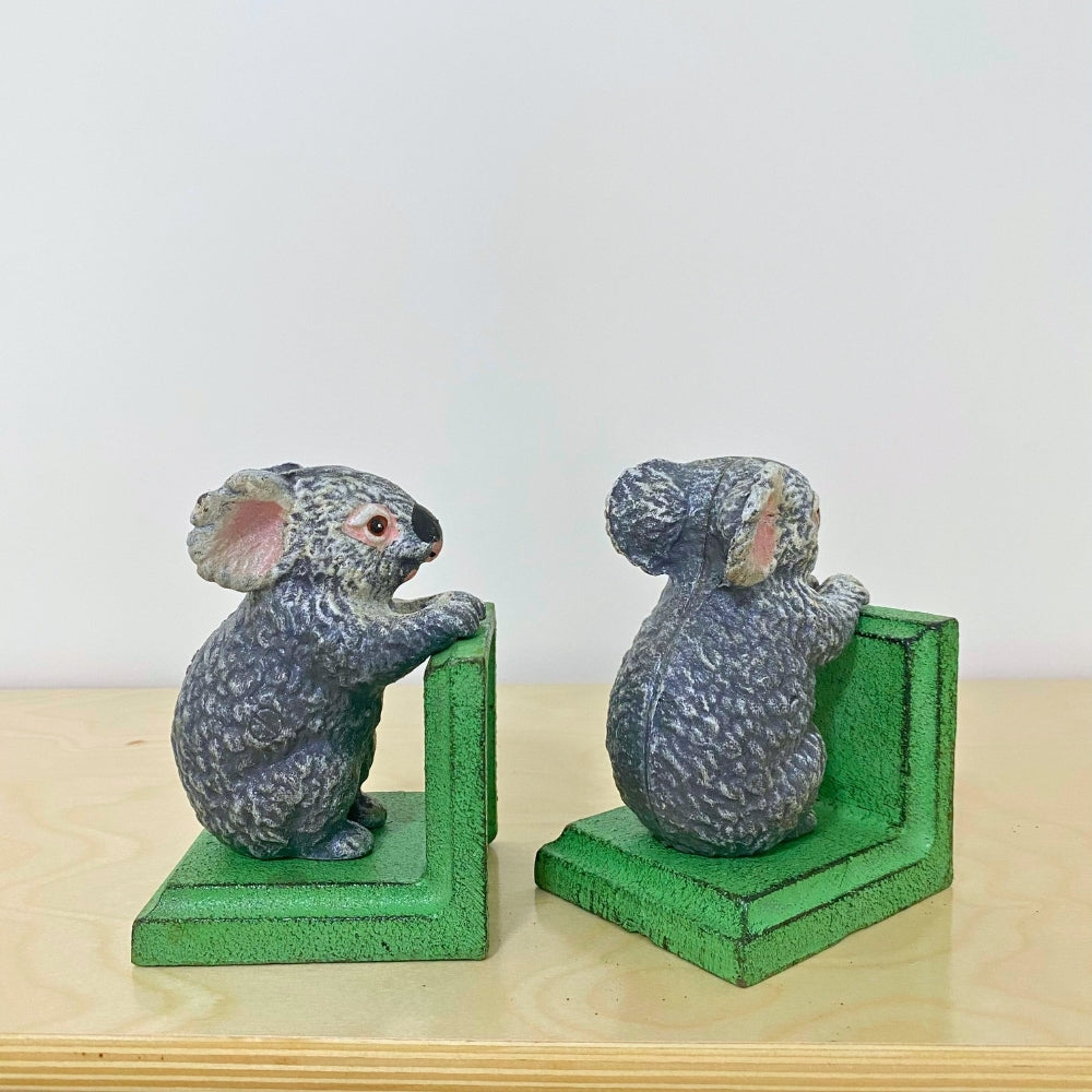 Cast Iron Koala Bookends