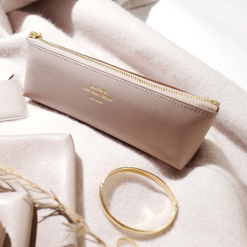 Delfonics Quitterie Flat Pencil Case Beige