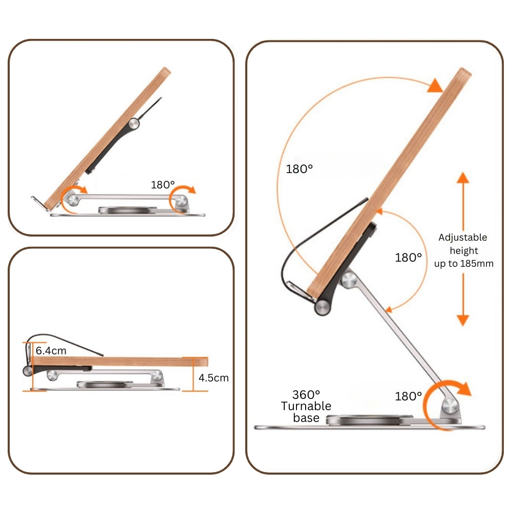 Aria Rotatable Adjustable Tablet & Book Reading Stand