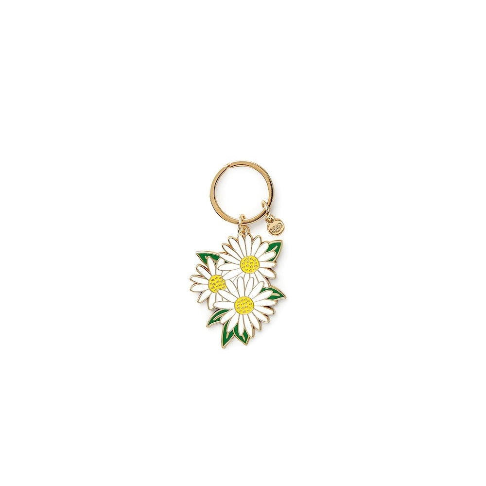Rifle Paper Co Enamel Keychain Daisies