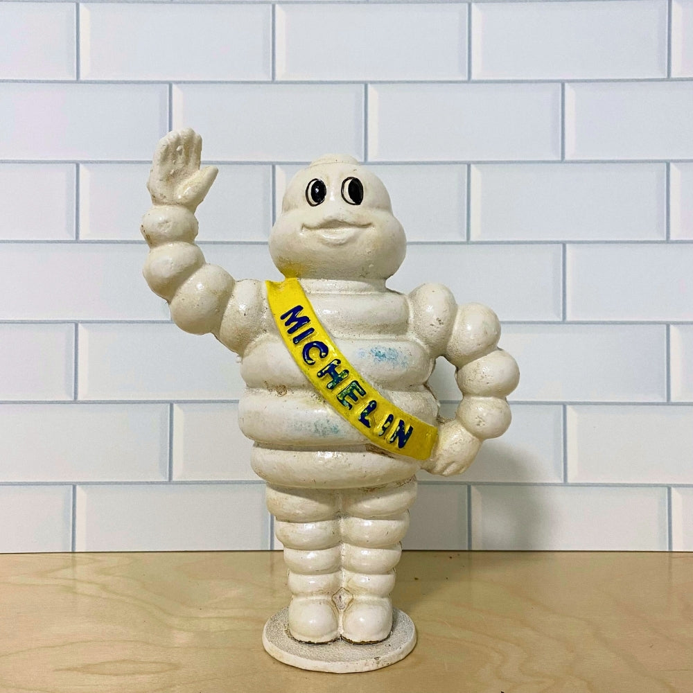 Cast Iron Michelin Man Standing Money Bank 23cm