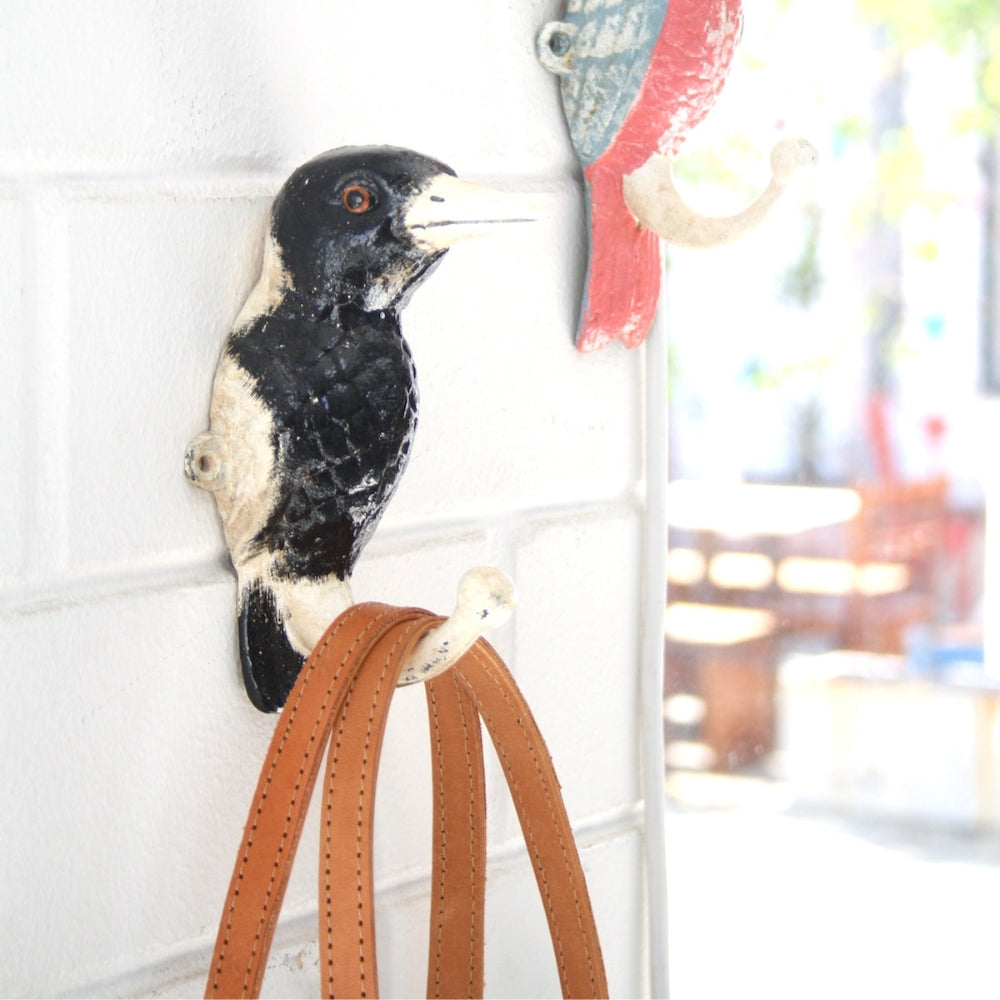 Cast Iron Magpie Wall Hook