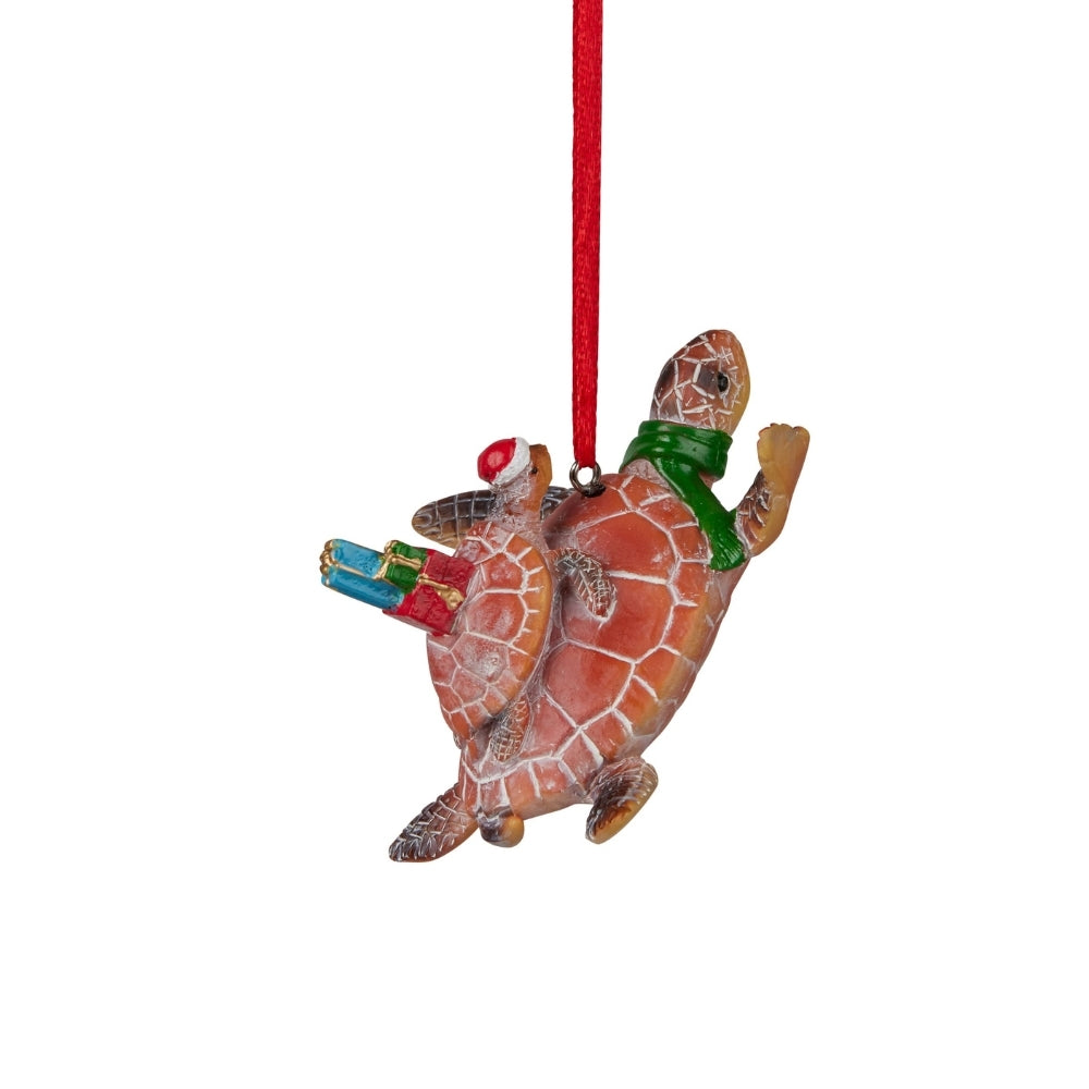 Australiana Sea Turtle & Baby Christmas Hanging Figure 7.5cm (Set of 2)