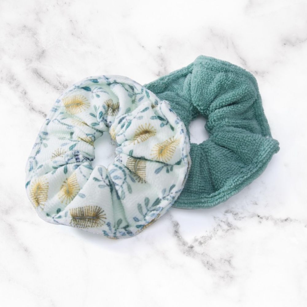 The Australian Collection Drying Scrunchie Botanical 2pcs Set (Assorted)