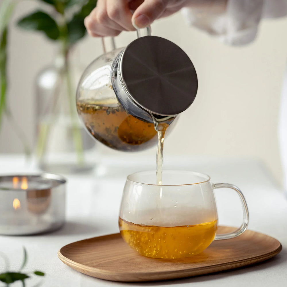 Kinto One Touch Teapot 450ml Stainless Steel