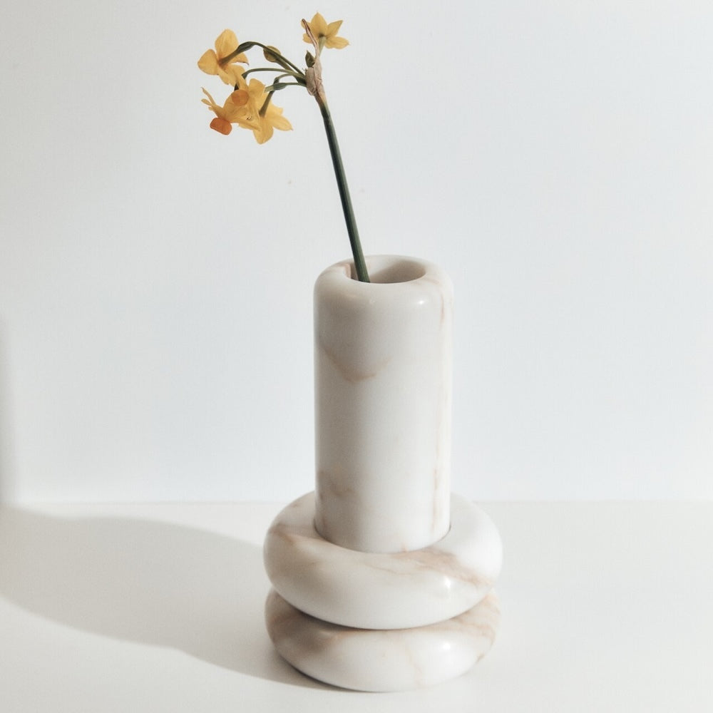 Addition Studio Molecular Vase Thin - Calcutta Gold