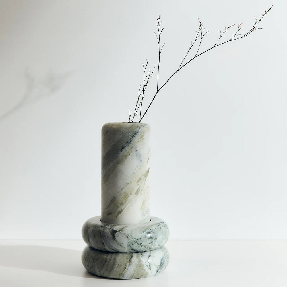 Addition Studio Molecular Vase Thin - Jade Green