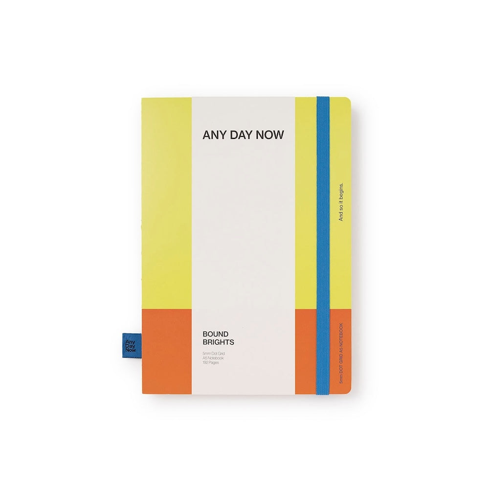 Any Day Now Bright Bound Notebook A5 Dot Grid