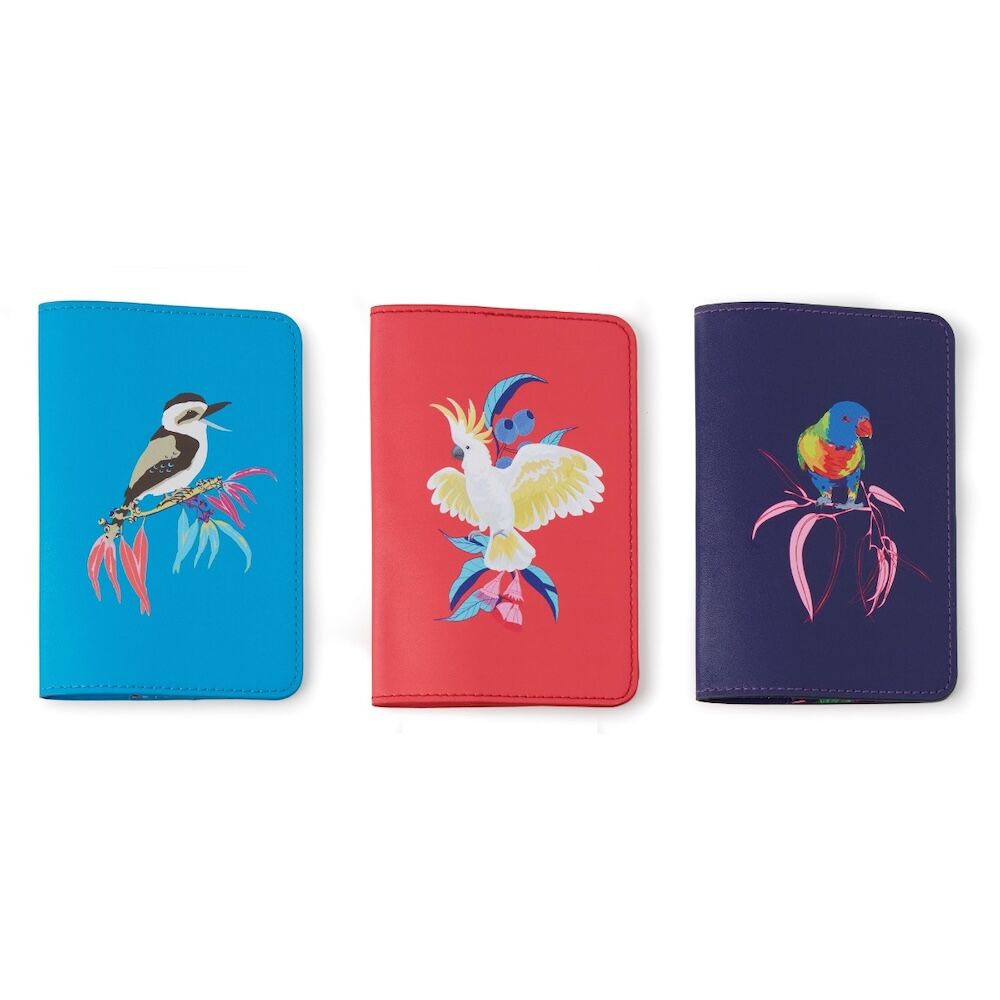 The Australian Collection Passport Wallet - Birds (Assorted)
