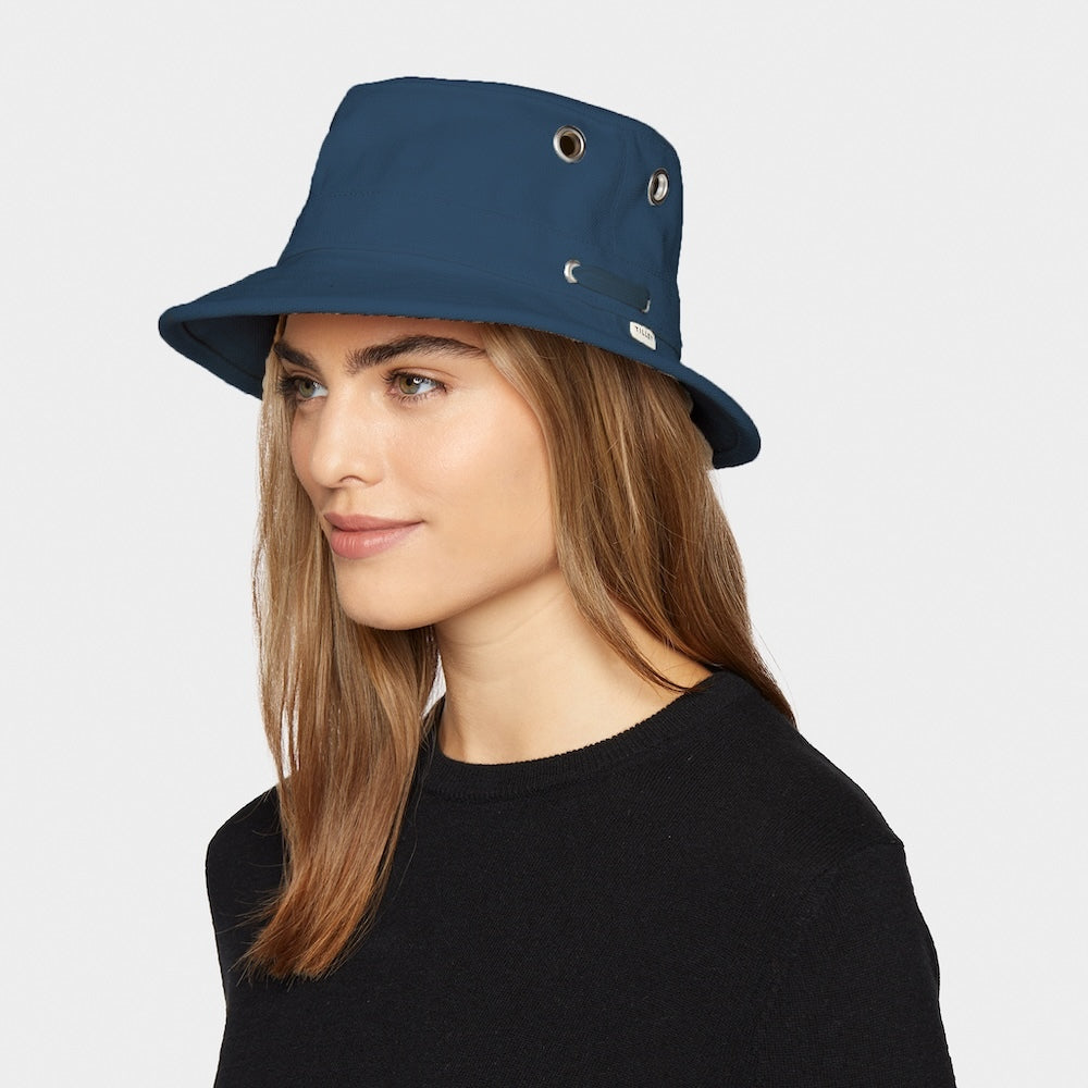 Tilley Hemp Canvas Bucket Hat - M - Indigo