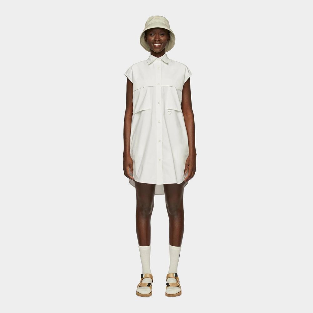 Tilley Womens Sleeveless Tech Shield Dress - S - Chalk White