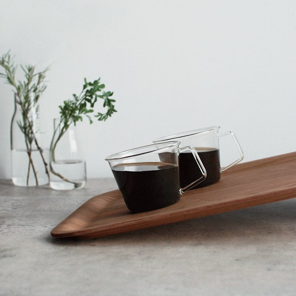Kinto Nonslip Rectangular Tray 27cm Teak